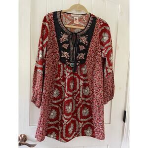 Women’s Flying Tomato Embroidered Tunic Dress Size S